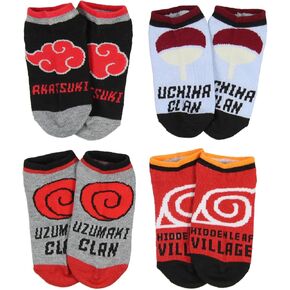 Dragon Ball Z Boys' Socks Goku Kame Symbols 4 Pairs Kids Ankle No Show Socks