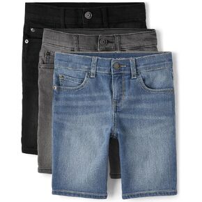 The Children's Place Boys' Stretch Denim Shorts, Wexler Wash, 5