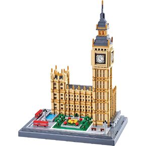 New Architecture Big Ben Building Set - 6473pcs+ Micro Mini Blocks - Enjoyable & Affordable - Detailed Model Ages 14+