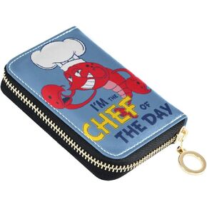ZAZYXTJ Gothic Spider RFID Credit Card Holder Wallet Blocking Leather Zipper Card Case Accordion Wallet for Men Women Girls