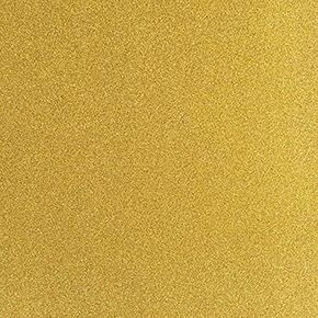 12 Inches by 12 Inches Glitter Cardstock, Gold Color,Pack of 10