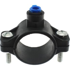 Drain Saddle Valve 1/4" Quick Connect Hose Pipe Adapter for Reverse Osmosis System [FDXGYH, White]