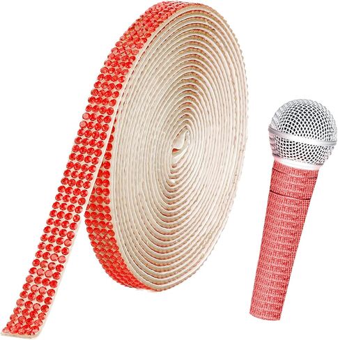 Rhinestone Ribbon Silver Rhinestones Self Adhesive Rhinestone Strips 3 Yards Glitter Rhinestone Tape Decorative Crystal Roll Bling Diamond Ribbon Sticker Trim Rhinestones for Crafting Clothes DIY Wrap in Saudi Arabia