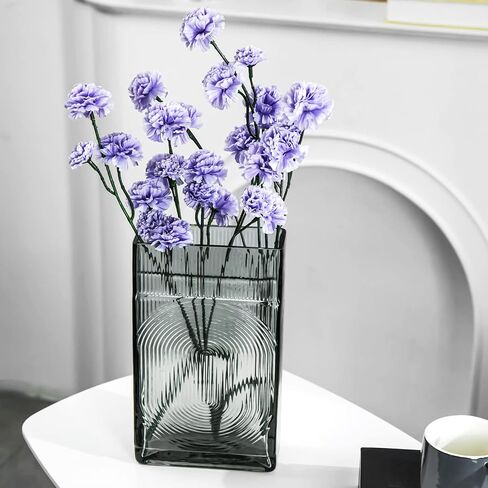 Diamond Star Decorative Vase Square Glass Vase Flower Vase for Home Table Centerpieces (Green) in Saudi Arabia