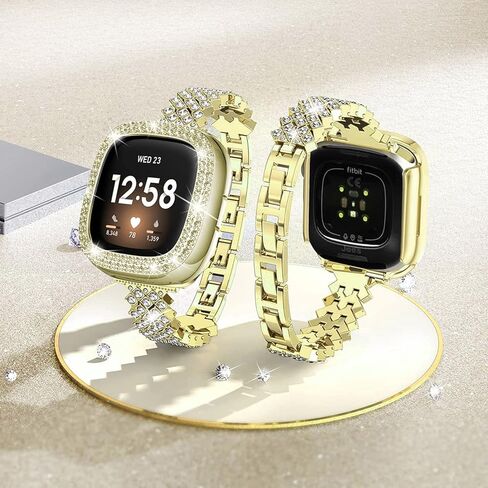 متوافق مع أحزمة Fitbit Versa 3/Sense للسيدات البديلة لـ Fitbit Sense 2/Versa 4 in Kuwait