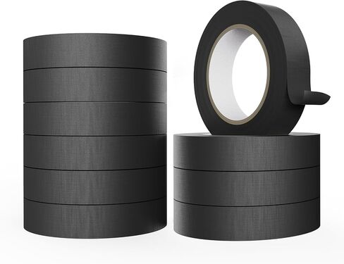 DAGONGREN Black Masking Tape 2 Inch Wide Bulk, 10 Rolls Black Painters Tape 1.88 Inch × 55 Yards, Multi-Surface Black Tape for Car Craft School, Pait Tape Total 550 Yards in Saudi Arabia