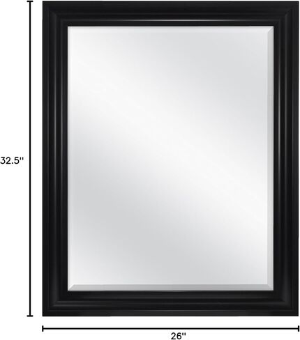 مرآة حائط مستطيلة برونزية من إم سي إس, فضي, 26.5 by 32.5-Inch in Saudi Arabia