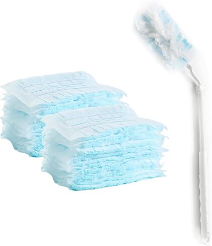 Disposable Duster Refills Bulk Blue Electrostatic Duster Heads Heavy Duty Dusters Refills 20 Counts in Saudi Arabia