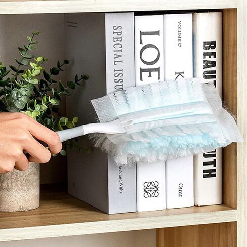 Disposable Duster Refills Bulk Blue Electrostatic Duster Heads Heavy Duty Dusters Refills 20 Counts in Saudi Arabia