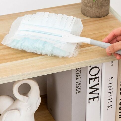 Disposable Duster Refills Bulk Blue Electrostatic Duster Heads Heavy Duty Dusters Refills 20 Counts in Saudi Arabia