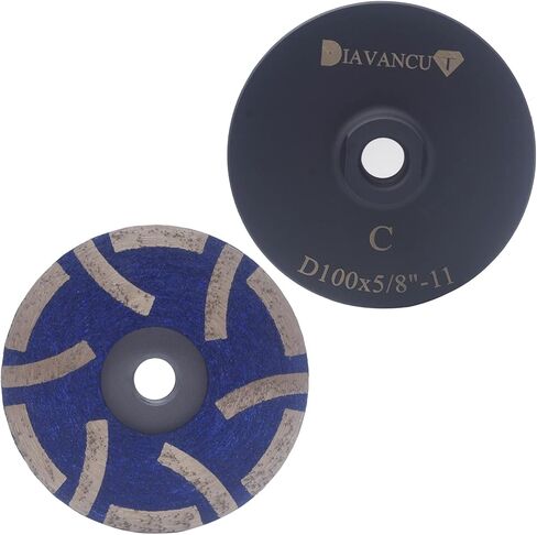Fine Grit 4 Inch Diamond Resin Filled Grinding Wheel for Granite Marble Engineered Stone Quartz and Tile 12 Segmented Diamond Resin Grinding Cup Wheel with 5/8"-11 Thread in Saudi Arabia