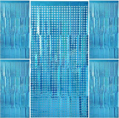 Blue Streamers Backdrop Fringe Under the Sea Party Decorations in Kuwait
