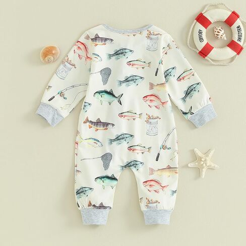Newborn Baby Boy Girl Romper Cute 3 6 12 18 Months Infant Fall Clothes Diagonal Zip-up Jumpsuit Outfit in Saudi Arabia