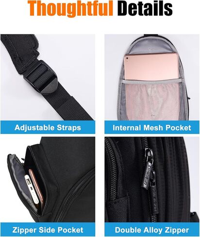 Cwatcun 2-in-1 Sling/Backpack, USB Camera Bag for DSLR/Mirrorless in Saudi Arabia