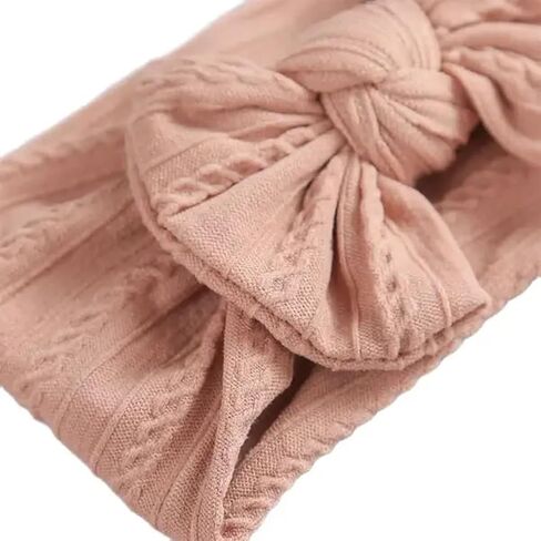 Baby Girl Bow Flora Headband Elastic Hair Turban for Newborn Infant Toddler in Saudi Arabia