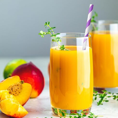 100 Pcs Orange Straws,7.76 inch Disposable Drinking Straws Orange Striped Paper Straws for Drinking Baby Gender Reveal Party Restaurant Juice, Coffee Cold Drinks, Dessert and DIY Decoration in Saudi Arabia