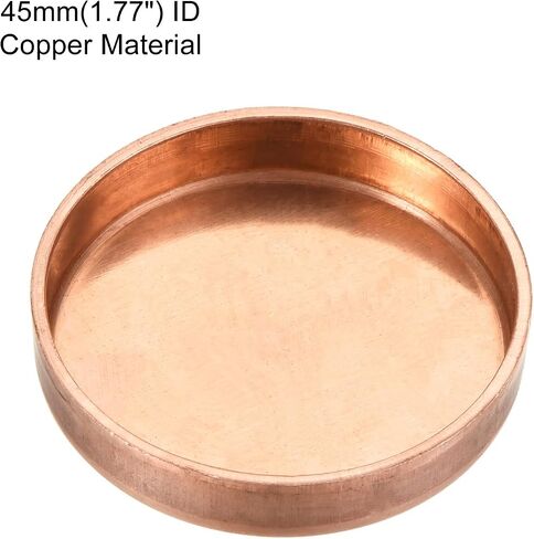 MECCANIXITY Copper End Cap Pipe Fitting Sweat Plug Connection 38mm(1.5") ID for Water Pipe Plumbing, Pack of 2 in Saudi Arabia