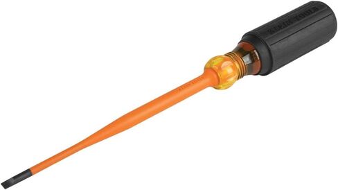 Klein Tools 6946INS 1000V Slim Tip Insulated Screwdriver, 6-Inch Round Shank, #2 Square Tip, Cushion Grip Handle in Saudi Arabia