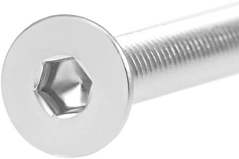 Uxcell M4x30mm مسامير آلة ذات رأس مسطح برغي سداسي داخلي 304 مسامير تثبيت من الفولاذ المقاوم للصدأ 20 قطعة in Saudi Arabia
