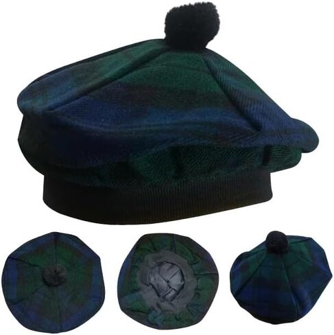 Scottish Hat Tam o' Shanter Tammy Jimmy Flat Bonnet in various tartans in Saudi Arabia