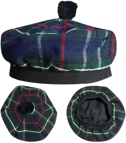 Scottish Hat Tam o' Shanter Tammy Jimmy Flat Bonnet in various tartans in Saudi Arabia