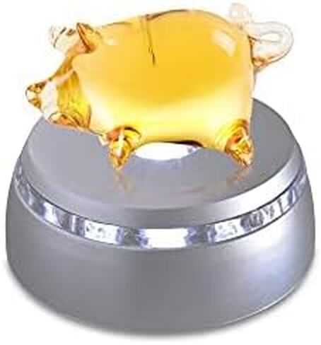 4 LED Display Base - Light Base for Glass Art - Lighted Glass Display and LED Base Light for Crystals, Figurines, and More - Lighted Display Stand w/ Color Changing Lights (2 Pack) in Kuwait