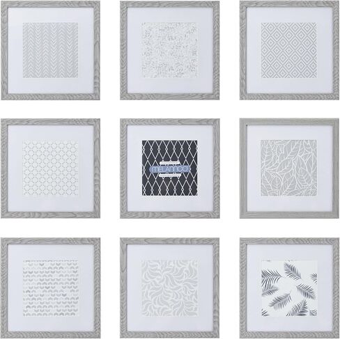 Melannco Set of Two Beige Wood Photo Frames to Hold 16x20 Photo Without Mat and 11x14 Photo With Mat, White in Saudi Arabia