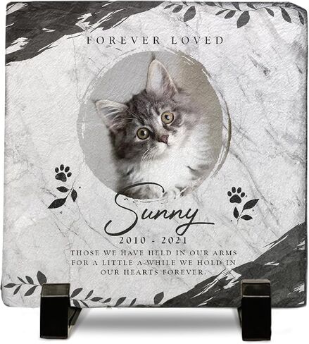 Pawfect House Pet Memorial Stones for Cats, Loss of Cats Sympathy Gift, Cemetery Decorations for Grave, Pet Loss Gifts Memorial Stones, Personalized Memorial Stone, Cat Memorial Gifts for Cat Lovers in Kuwait