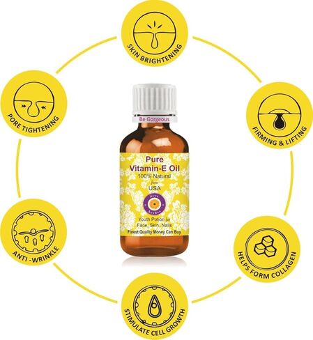 Deve Herbes Pure Vitamin E Oil Natural Therapeutic Grade 10ml (0.33 oz) in Saudi Arabia