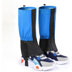 Snow Leg Gaiters for Hiking, 100% Waterproof Fabric Lightweight Shoe Gaiters, Polyester Fabric Waterproof Boot Gaiters for Adult Outdoor Hiking Walking Climbing Hunting Skiing