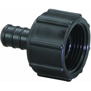 Viega 50023 PureFlow Zero Lead Poly Alloy PEX Crimp Port Adapter with 3/8-Inch by 1/2-Inch Crimp x Manabloc Port, 6-Pack