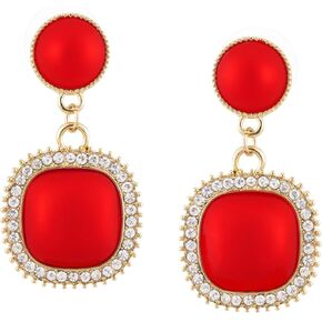 أقراط متدلية من لؤلؤ المياه العذبة مطلية بالذهب عيار 14 قيراط للنساء من جريتوال in Kuwait