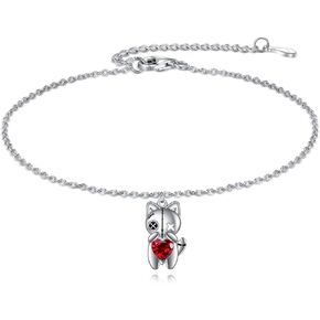 YFN Voodoo Bracelet Anklet Sterling Silver Witch Voodoo Bracelet Anklet Witch Gothic Jewelry Gifts for Women Girls
