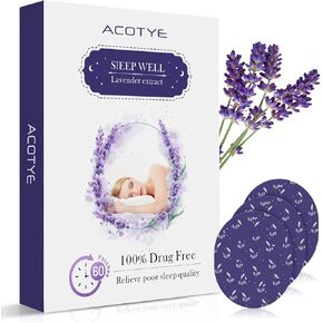 60 قطعة من رقعات النوم من Acotye مع الميلاتونين، رقعات النوم مع اللافندر والبابونج، قوة إضافية، يمكن استخدامها طوال الليل، للرجال والنساء in Kuwait