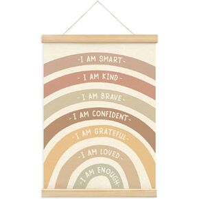 PLKMN Let Your Light Shine Decor, Bible Verse Matthew 5:16 Posters Framed with Wood Hanger, Nursery Wall Art, Kids Room Wall Decor, 12x16 Inch