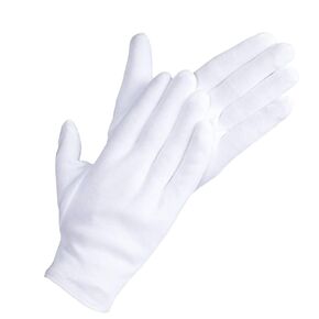 24 Pcs White Cotton Gloves, Protective Gloves for Dry Hands, Moisturizing Gloves, Inspection Gloves, Machine Washable