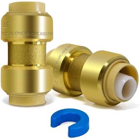 TTFLEX 1/2-inch 90-Degree Elbow Push to Connect Plumbing Fitting with 1 Disconnect Clip, Connect to PEX,Copper,CPVC,Pipe -6 PACK