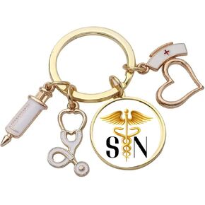 Registered Nurse RN Nurse Keychain Gifts for Nurse Appreciation Nursing School Nursing Student Graduation Gifts Birthday Celebration Nurse's Week Inspirational Gift for New Nurses