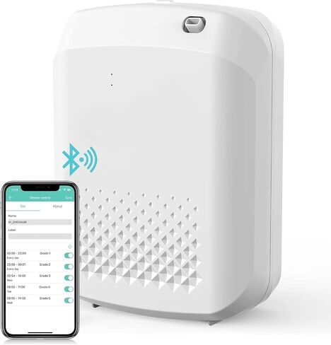 Smart Scent Air Machine for Home, Bluetooth Hotel Collection Diffuser Waterless Essential Oil Diffuser 400ML, Cold-Air Scent Diffuser, for Hotel, Office, Home, Spa, Bath Room(White) in Saudi Arabia
