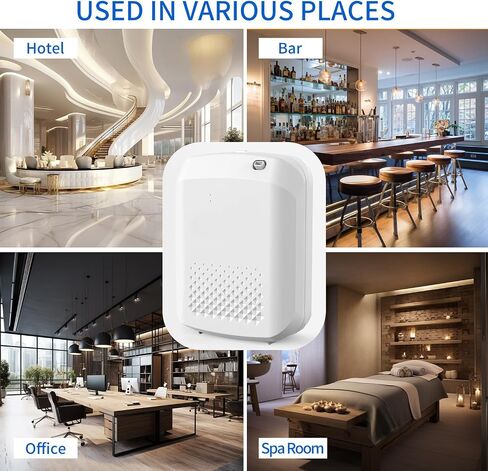 Smart Scent Air Machine for Home, Bluetooth Hotel Collection Diffuser Waterless Essential Oil Diffuser 400ML, Cold-Air Scent Diffuser, for Hotel, Office, Home, Spa, Bath Room(White) in Saudi Arabia