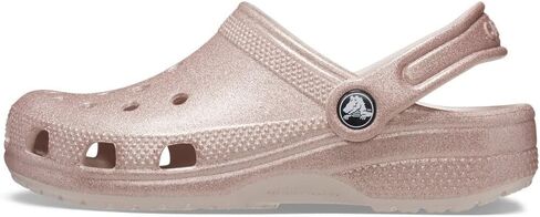 Crocs Kids Classic Glitter Clogs, Quartz Glitter, 5 Big Kid in Saudi Arabia