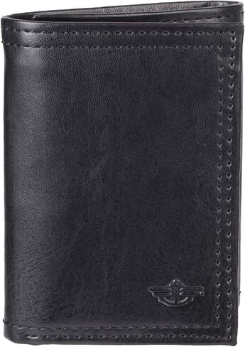 Dockers Men's RFID Extra Capacity Trifold Wallet with Zipper, Brown, One Size, Brown, One Size, Rfid Extra Capacity Trifold Wallet With Zipper in Kuwait