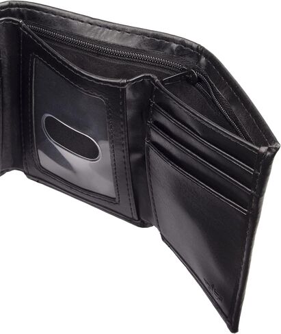 Dockers Men's RFID Extra Capacity Trifold Wallet with Zipper, Brown, One Size, Brown, One Size, Rfid Extra Capacity Trifold Wallet With Zipper in Kuwait
