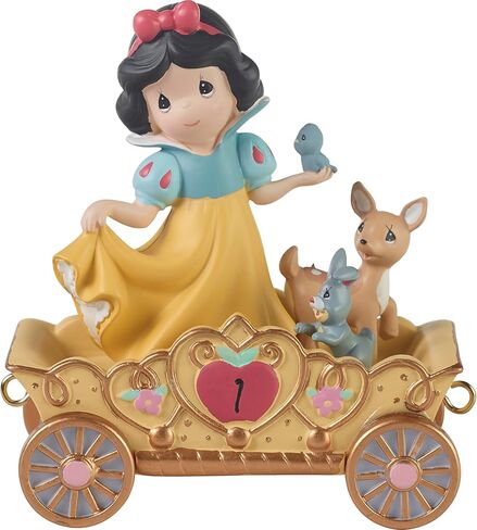 Precious Moments, Disney Showcase Collection, Hail To The Princess, Disney Birthday Parade, Resin Figurine, 104402,Black in Saudi Arabia