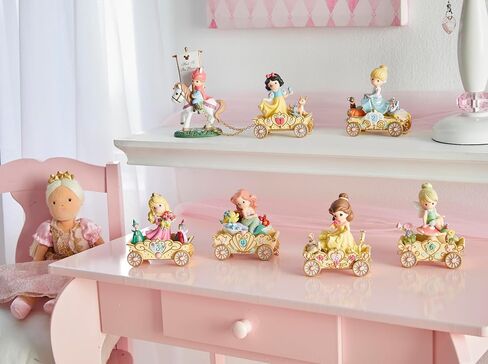 Precious Moments, Disney Showcase Collection, Hail To The Princess, Disney Birthday Parade, Resin Figurine, 104402,Black in Saudi Arabia