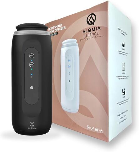 Plug in Wall Diffuser, Diffuser for Home, air fresheners for Home, waterless Diffuser, Bluetooth App Sensor Night, Scent diffusers for Home, Hotel Collection Diffuser by ALQMIA (White) in Saudi Arabia