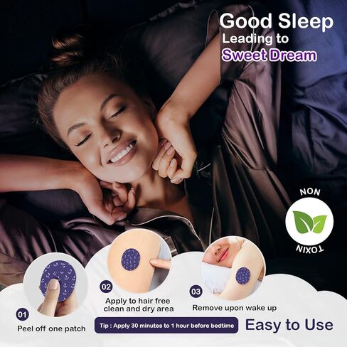 60 قطعة من رقعات النوم من Acotye مع الميلاتونين، رقعات النوم مع اللافندر والبابونج، قوة إضافية، يمكن استخدامها طوال الليل، للرجال والنساء in Kuwait