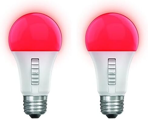 لمبة إضاءة LED متغيرة الألوان من Feit - A19 مع لمبة إضاءة متوسطة القاعدة E26 - ما يعادل 60 وات - عمر 15 عامًا in Saudi Arabia