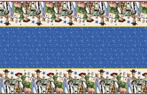 Unique Disney Toy Story 4 Rectangular Plastic Table Cover - 54" x 84", 1 Pc in Saudi Arabia