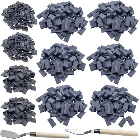 مجموعة طوب حائط صغيرة من Woohome 542 قطعة من بلاط السقف الرمادي الصغير، مواد DIY نموذج مصغر من الطوب والبلاط المصغر وبلاط السقف لبيت الدمى والبلاط المزيف لمنزل مصغر in Saudi Arabia